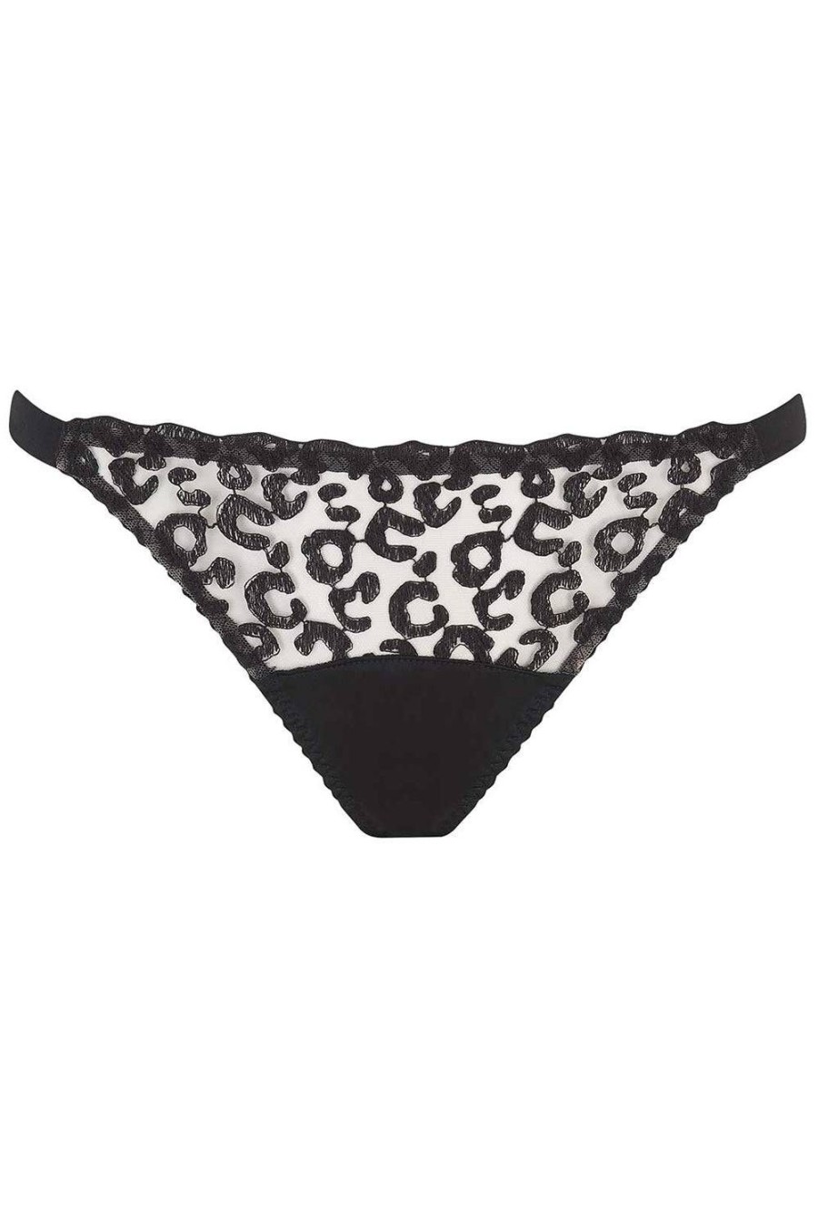 Lingerie Fleur of England Ouvert Knickers | Kittie Ouvert Brief Black