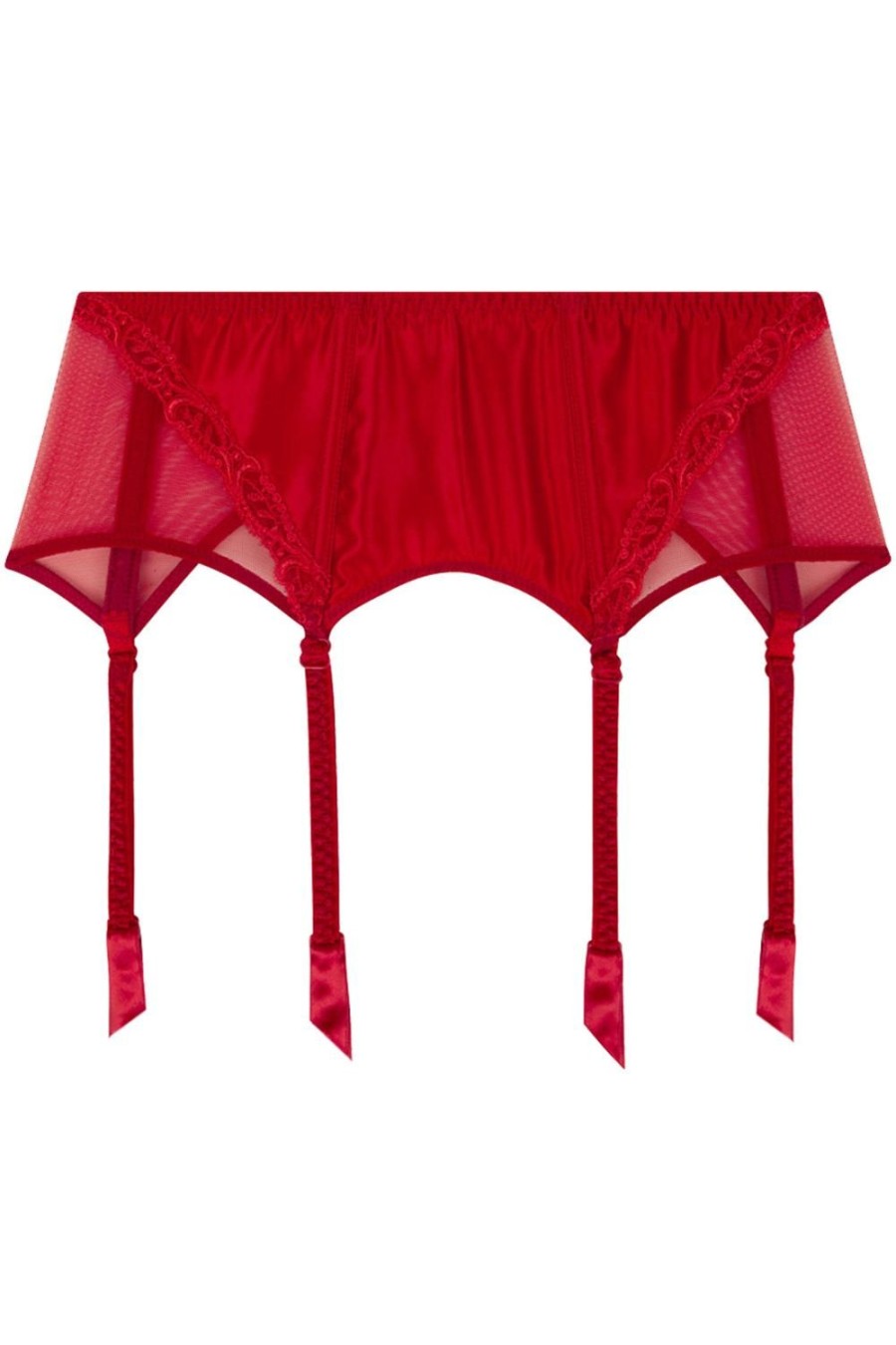 Lingerie Lise Charmel Suspender Belts | Splendeur Soie Suspender Belt Rouge