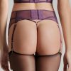 Lingerie Maison Close Suspender Belts | L'Amoureuse Suspender Purple