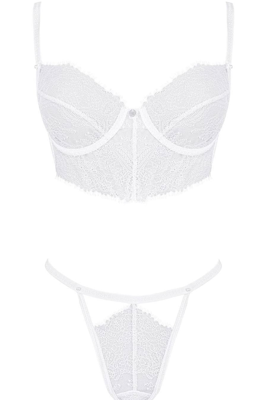 Lingerie Obsessive Lingerie Sets | Bianelle Bra & Thong White