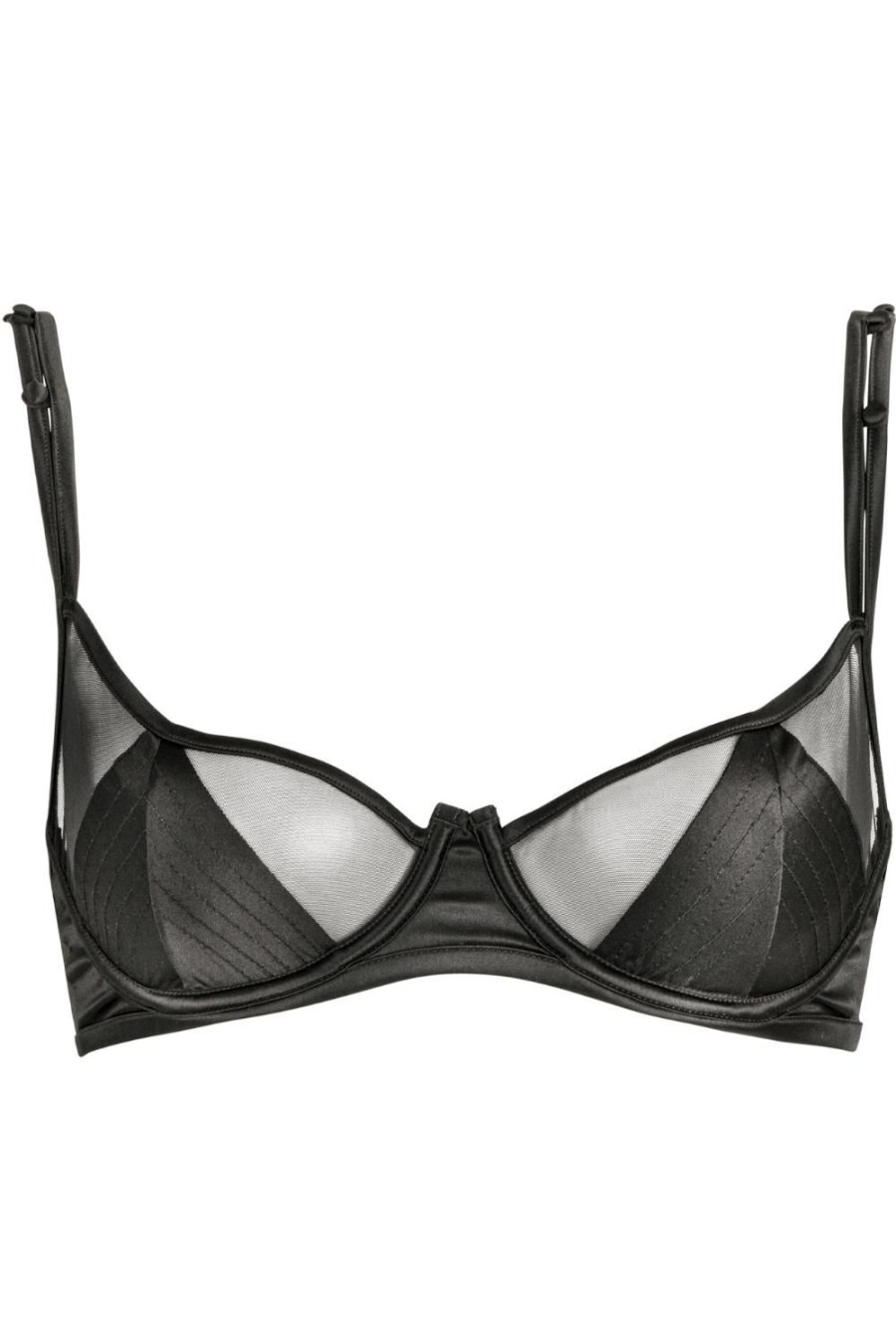 Bras Atelier Amour | Douce Insomnie Underwired Half Cup Bra Black