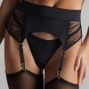 Lingerie Maison Close Suspender Belts | Nuit Fauve Suspender Black