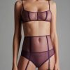 Lingerie Maison Close Tangas | L'Amoureuse Open High Waist Tanga Purple