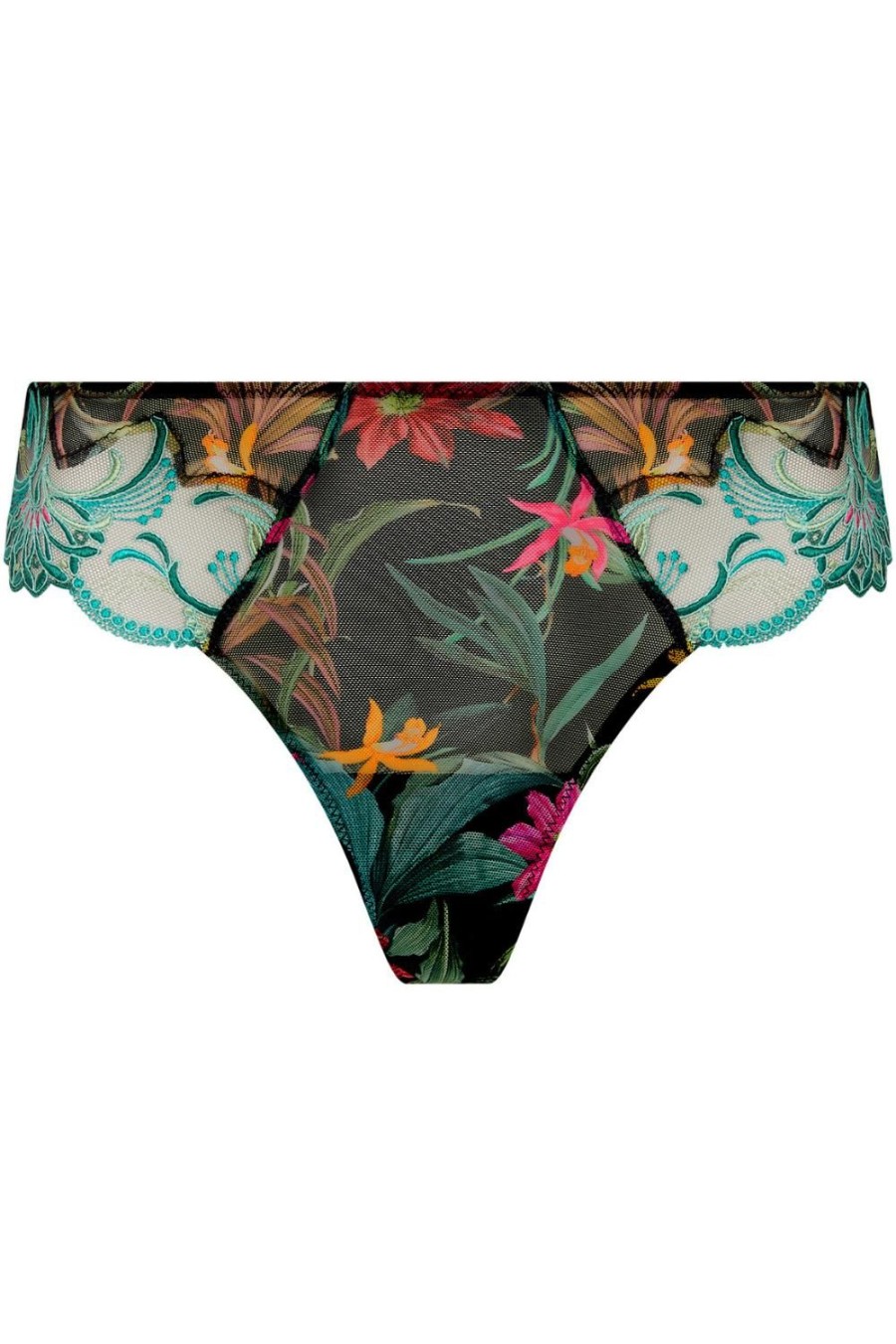 Lingerie Lise Charmel Briefs | Fleurs Etoiles Tanga Thong Eclat Etoile