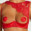 Bras Coco de Mer | Marella Quarter Cup Bra Red