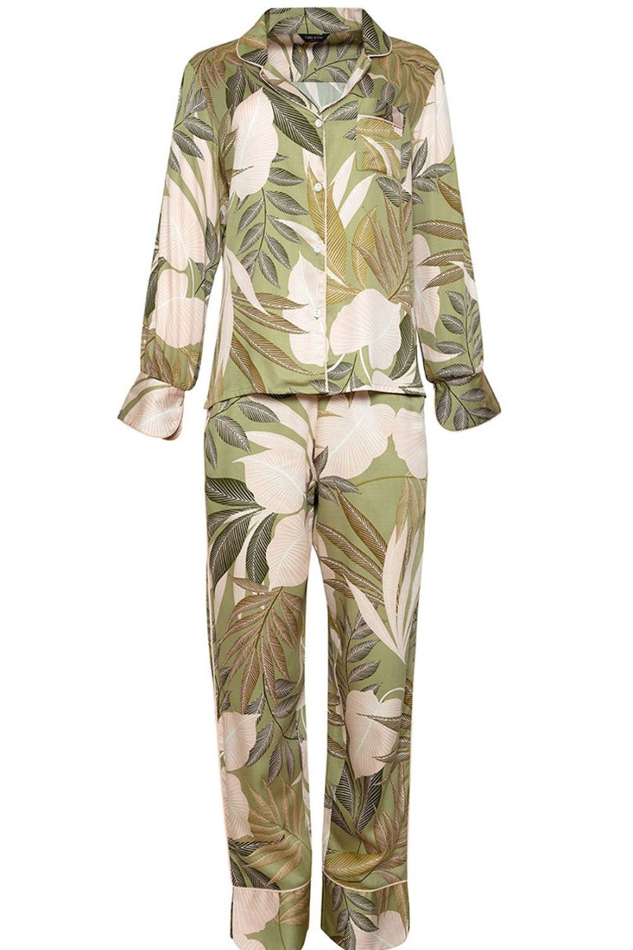 Nightwear Fable & Eve | Richmond Leaf Print Pyjama Set Multi