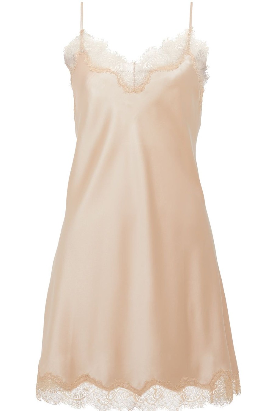 Nightwear Sainted Sisters | Scarlett Silk Chemise Shell/Vintage