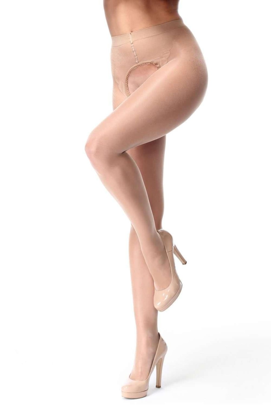 Hosiery Miss O Nude Tights | Open Crotch Tights 20 Denier Nude