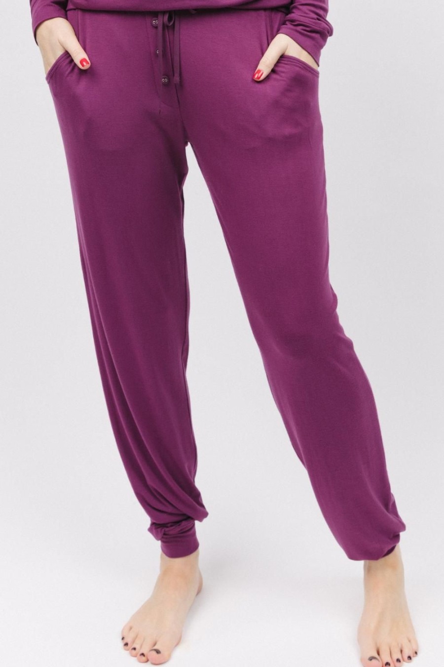 Nightwear Cyberjammies | Carina Jersey Pants Magenta