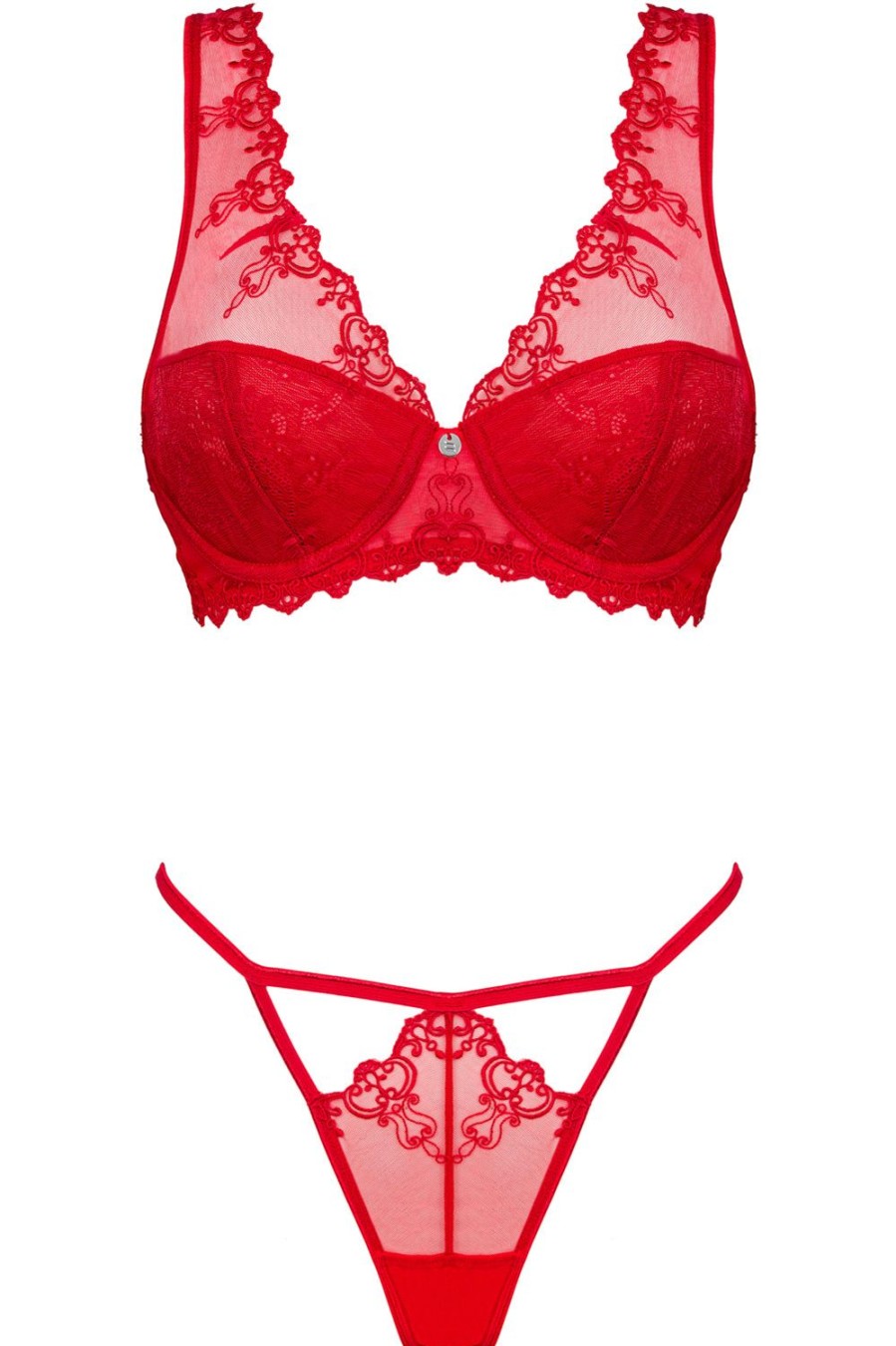 Lingerie Obsessive 2 Piece Sets | Lonesia Underwi Bra & Brief Red