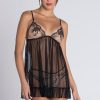 Nightwear Lise Charmel | Follement Sexy Babydoll Nude/Black