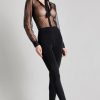 Lingerie Maison Close Catsuits | Madame Reve Catsuit Black