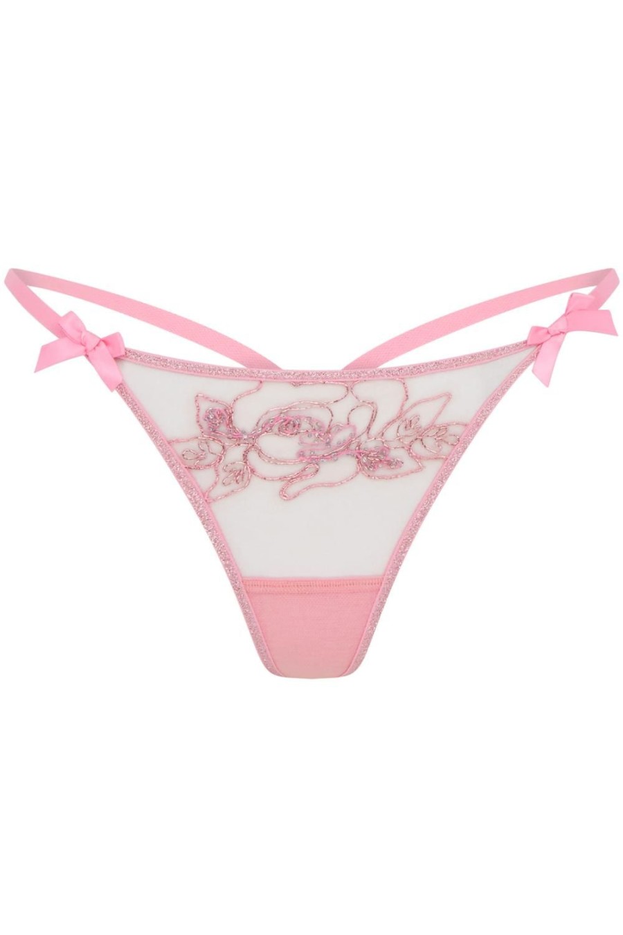 Lingerie Agent Provocateur Thongs | Lindie Thong Dusky Pink