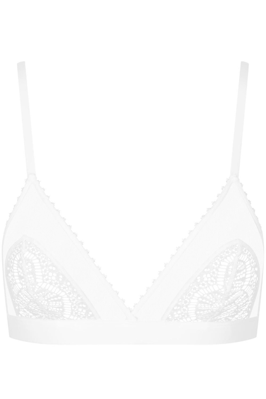 Bras Maison Close | Accroche Coeur Triangle Bra White