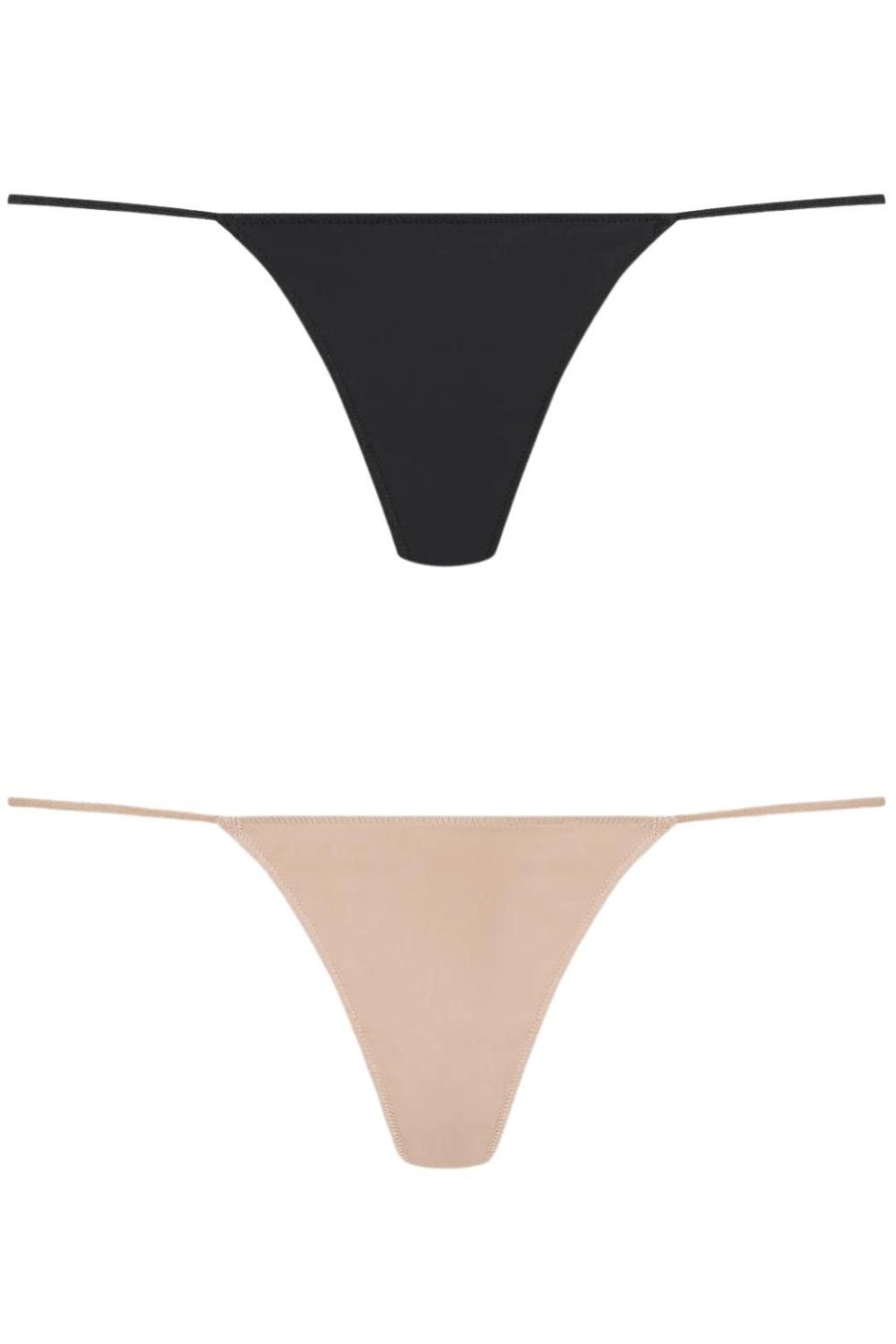 Lingerie Maison Close 2 Piece Sets | Le Petit Secret Micro Thong Pack Black & Nude