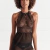 Lingerie Bracli Babydolls | Sydney Pearl Slip Dress Black