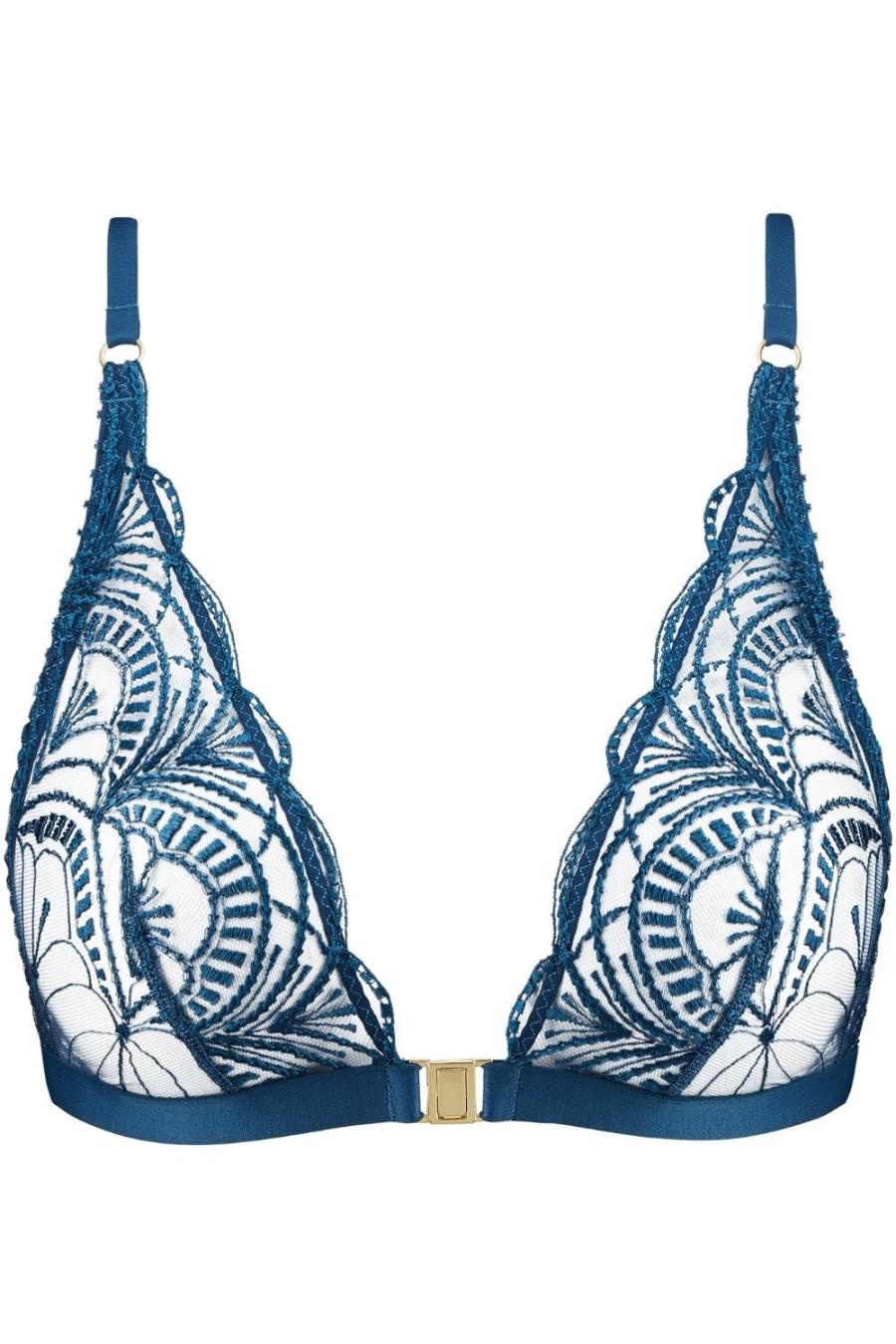 Bras Aubade | Ethnic Vibes Front Fastening Bralette Dark Cyan