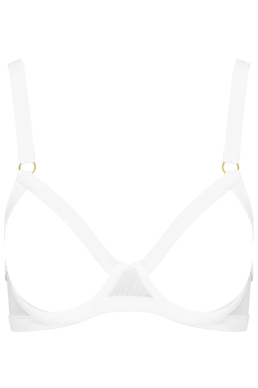 Bras Maison Close | Pure Tentation Naked Breast Bra White