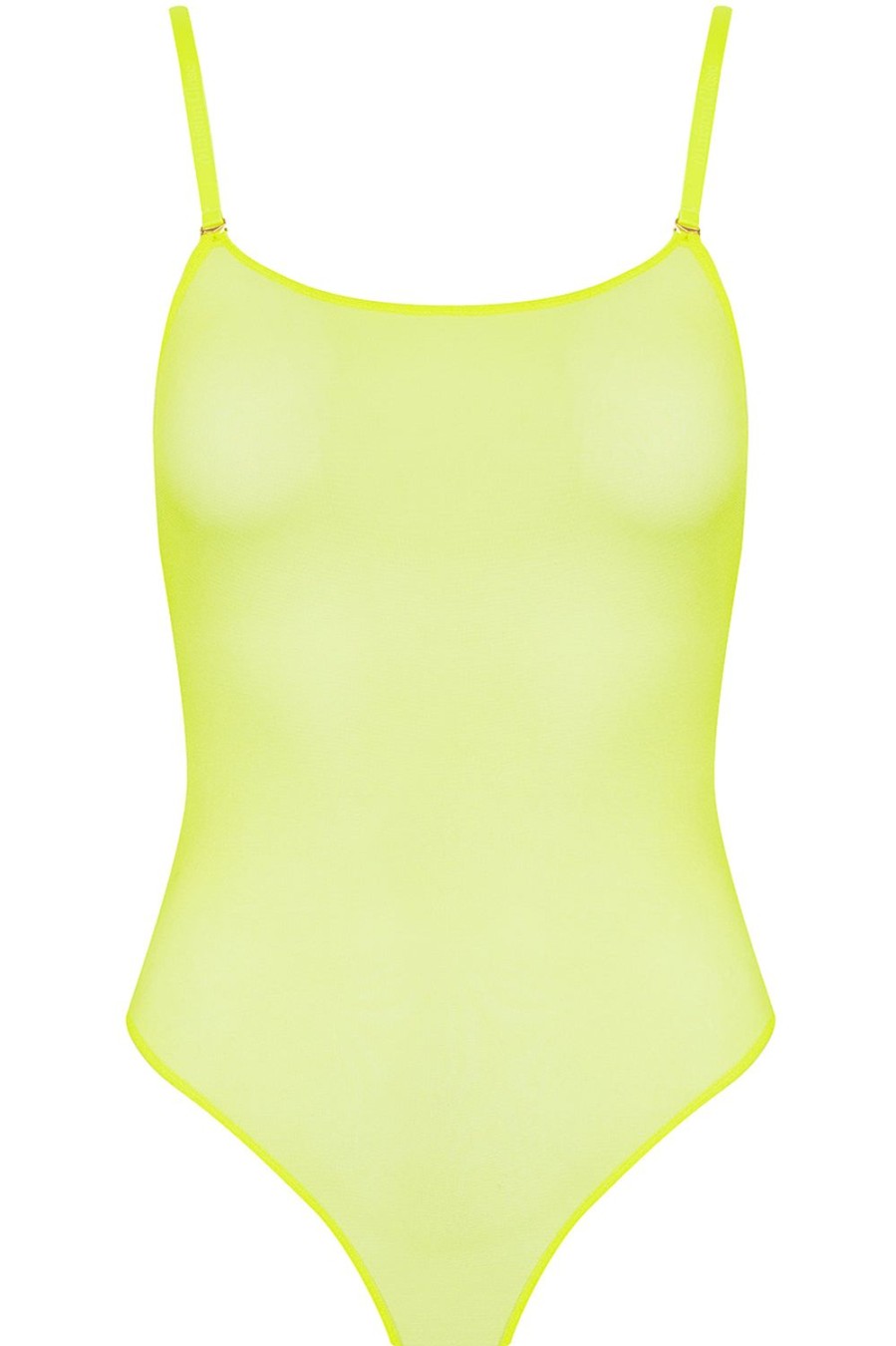 Lingerie Maison Close Bodysuits & Playsuits | Corps A Corps Thong Bodysuit Neon Yellow