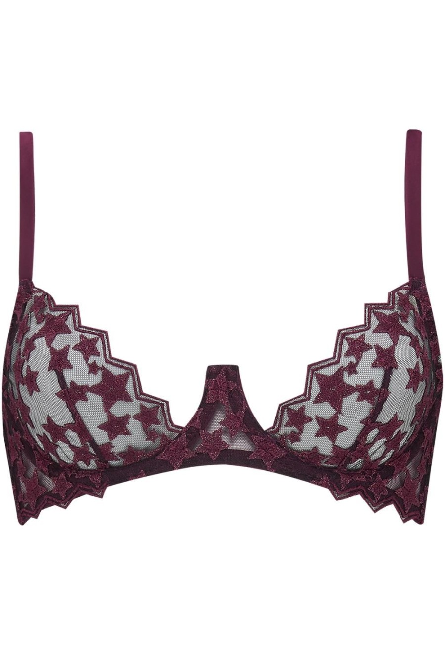 Bras Coco de Mer | Muse - Stella Plunge Bra Plum