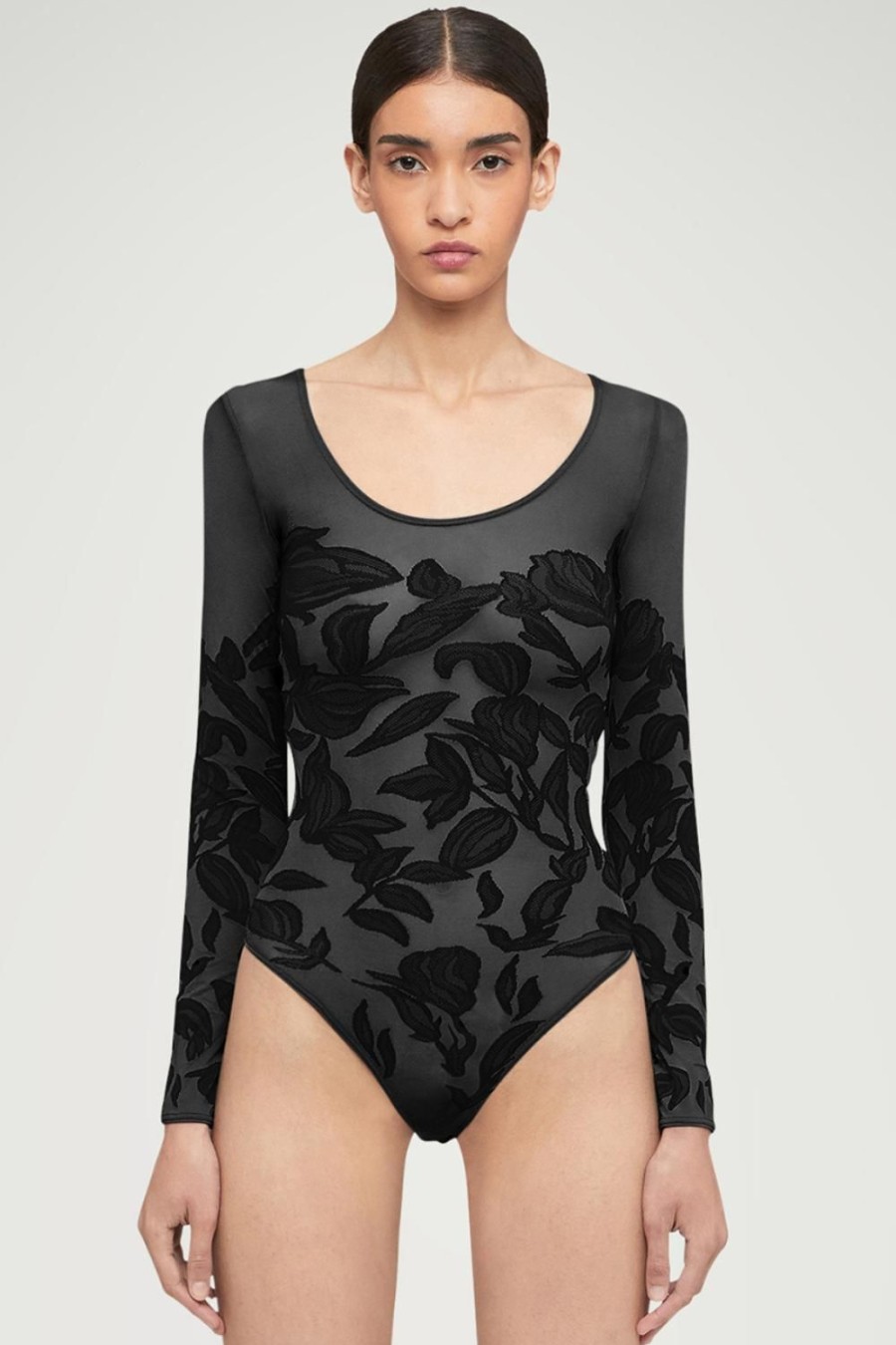 Lingerie Wolford Bodysuits & Playsuits | Tattoo Thong Body Black