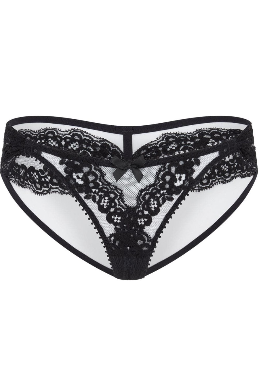 Lingerie Agent Provocateur Ouvert Knickers | Lacy Ouvert Brief Black