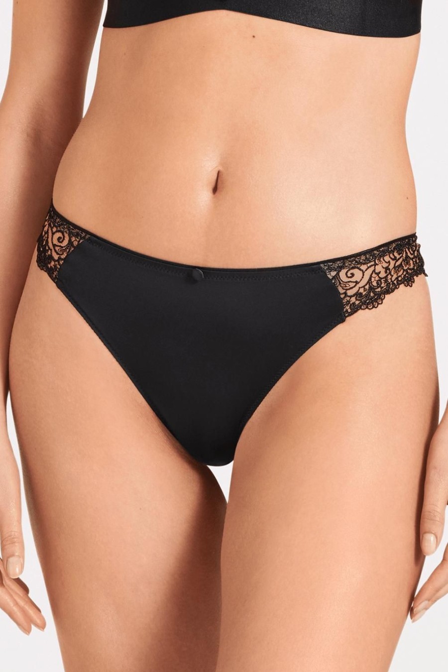 Knickers Aubade | Karl Lagerfeld - Miss Karl Italian Brief Black Tuxedo