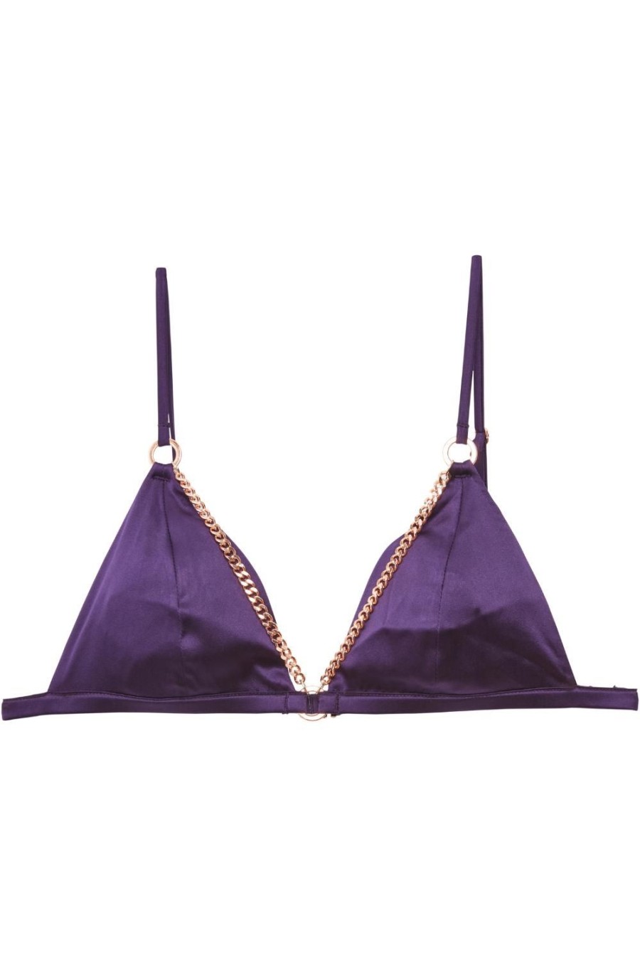 Bras Fleur Du Mal | Chain Luxe Triangle Bra Acai