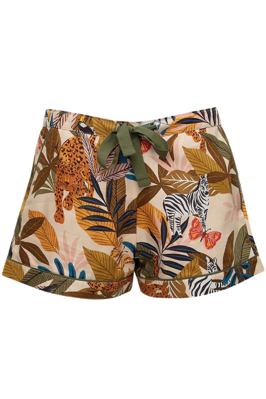 Nightwear Cyberjammies | Savannah Safari Print Shorts Multi