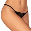 Knickers Obsessive | Serafia Crotchless Thong Black