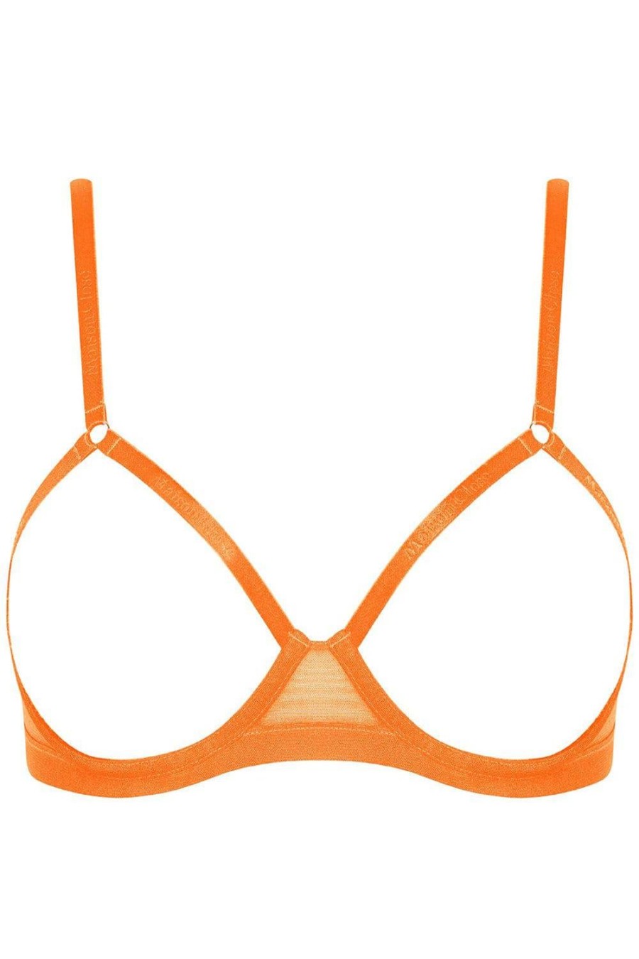 Bras Maison Close | Corps A Corps Open Underwired Bra Neon Orange