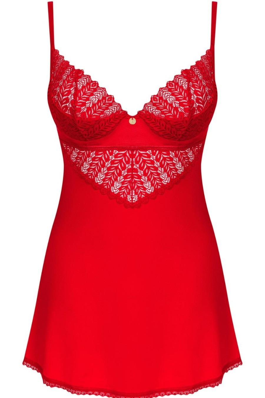 Lingerie Obsessive Lingerie Sets | Ingridia Chemise & Thong Red