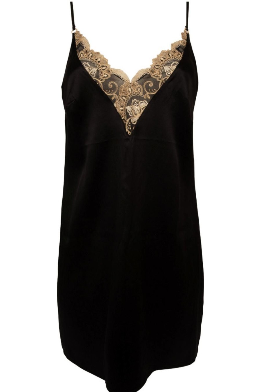 Lingerie Lise Charmel Babydolls | Deesse En Glam Sexy Nightie Black/Gold