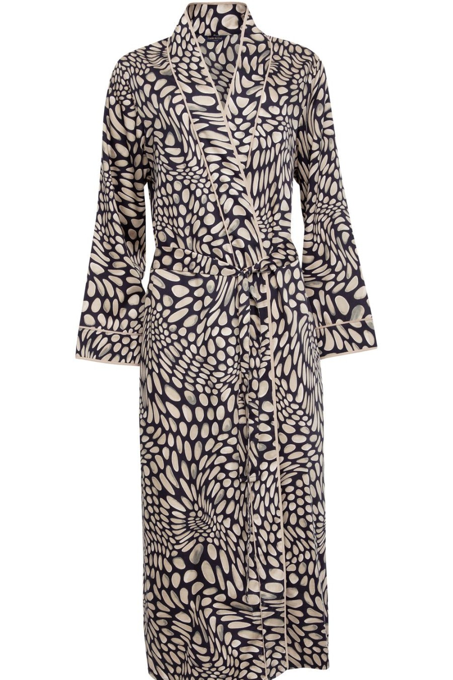 Nightwear Fable & Eve | Carnaby Pebble Print Long Dressing Gown Multi