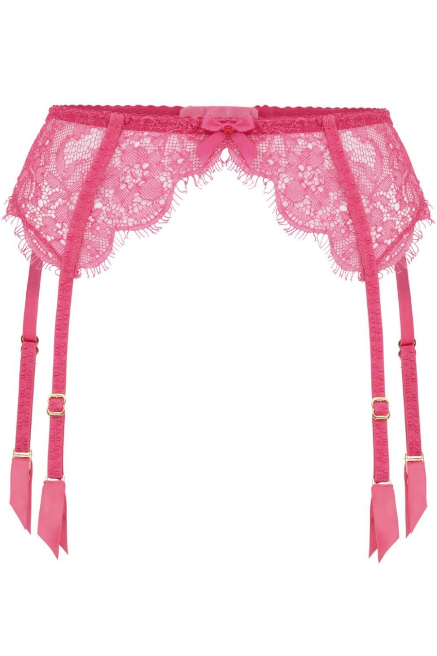 Lingerie Agent Provocateur Suspender Belts | Lorna Lace Suspender Fuchsia