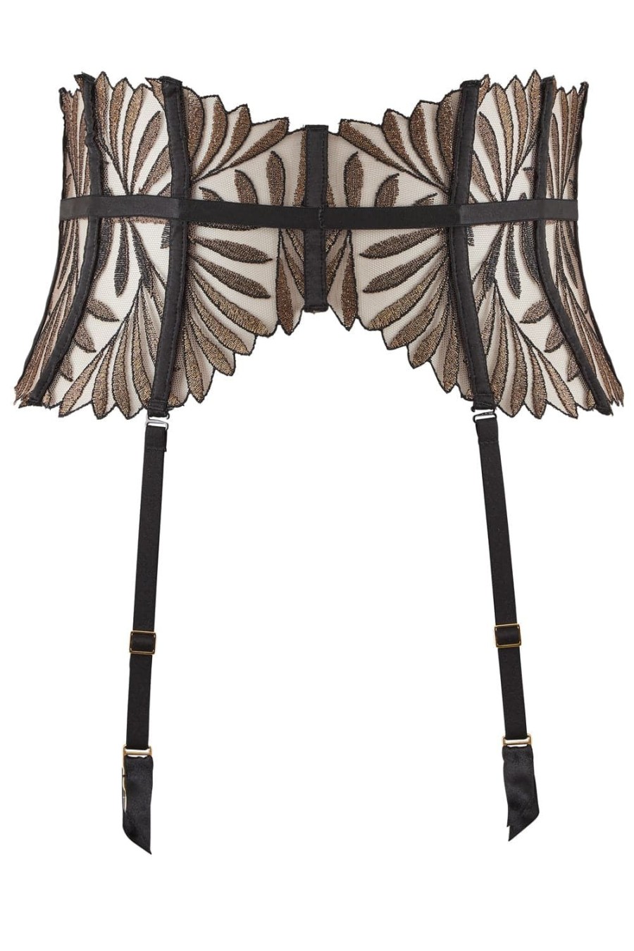 Lingerie Aubade Waist Cinchers | Iris Van Herpen - Sensory Illusion Waist Cincher Golden Leaves