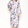 Nightwear Cyberjammies | Camila Floral Print Long Dressing Gown Multi