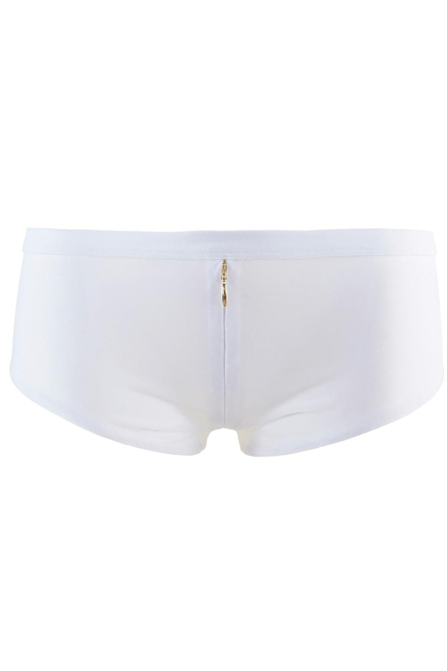 Lingerie Maison Close Ouvert Knickers | Pure Tentation Shorty With Zip White