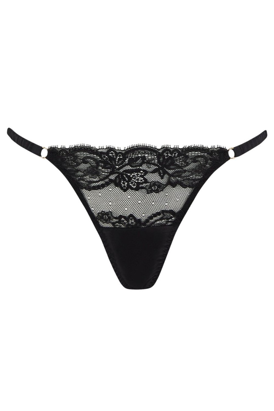 Knickers Coco de Mer | Seraphine Brazilian Knicker Black