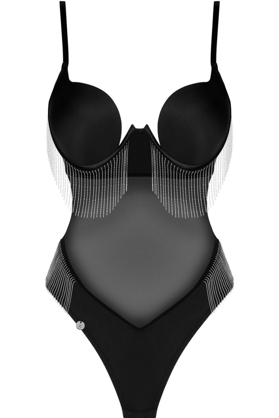 Lingerie Obsessive Sheer Lingerie | Milladis Bodysuit Black