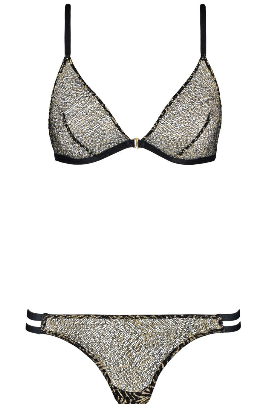 Lingerie Aubade 2 Piece Sets | Nuit Sauvage Set - Triangle Bra & Tanga Fireworks