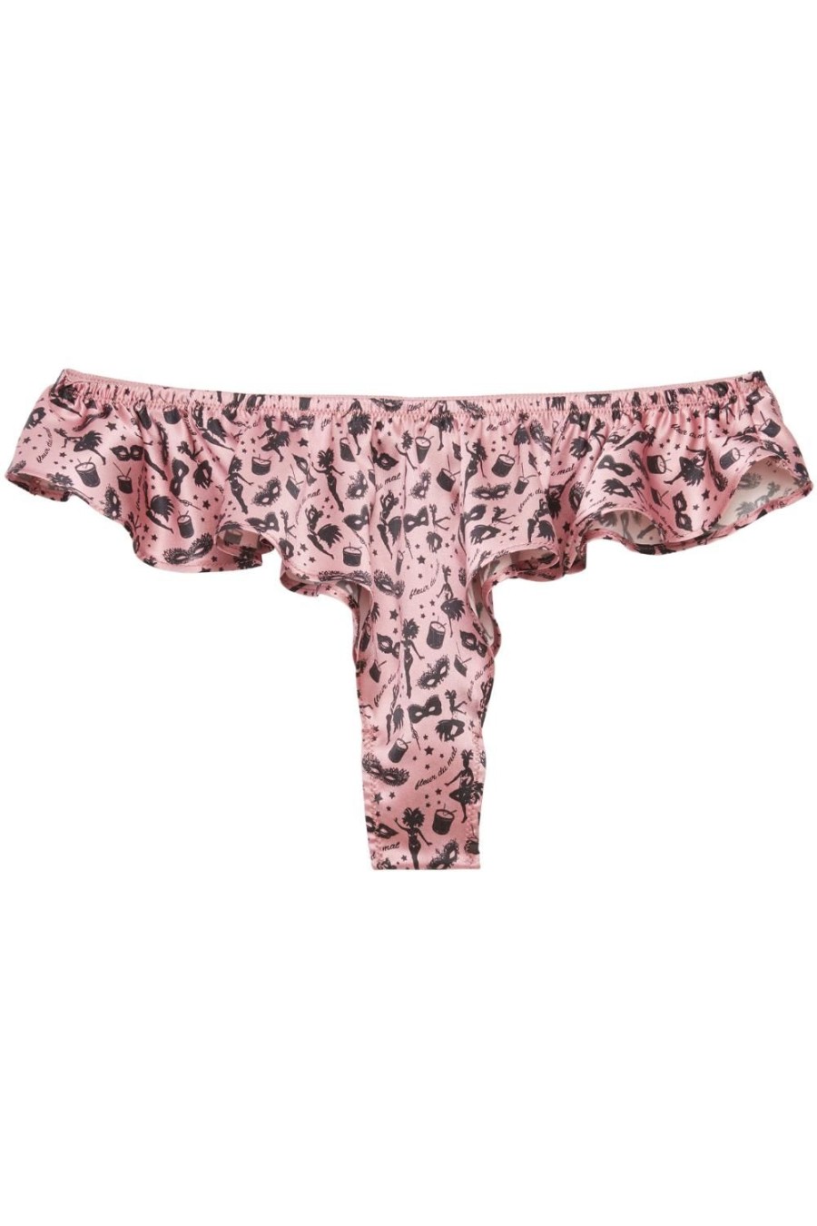 Lingerie Fleur Du Mal Briefs | Luxe Flutter Panty Carnival Print