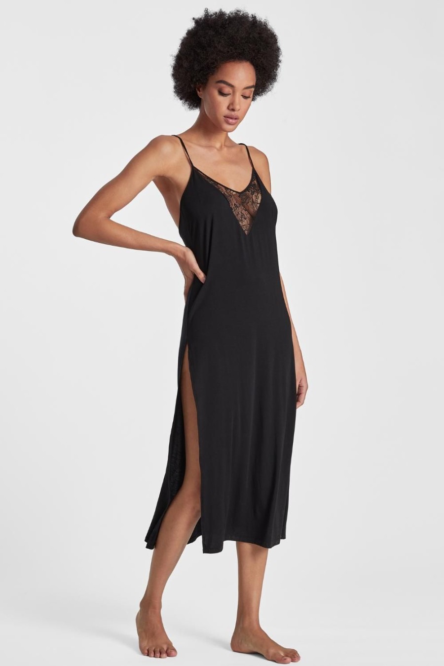 Nightwear Aubade | Lazy Days Long Nightie Black