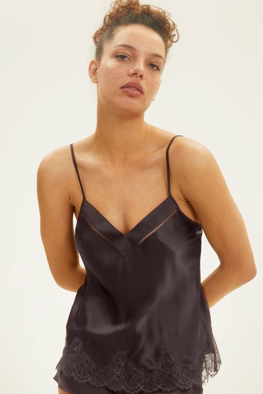 Nightwear Simone Pérèle | Nocturne Silk Camisole Black