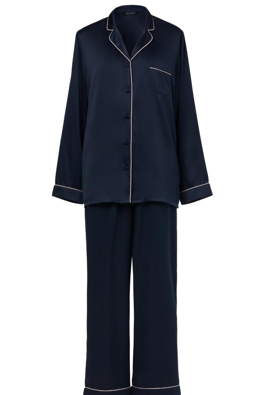 Nightwear Sainted Sisters | Sienna Satin Pyjama Set Navy