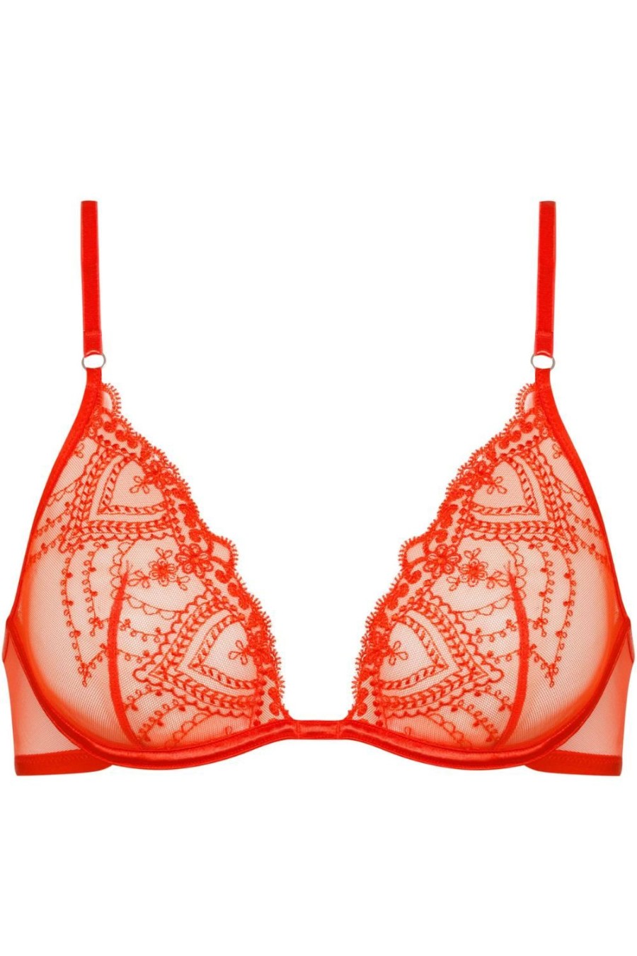 Bras Mey | Mysterious Underwired Triangle Bra Carnelian Orange