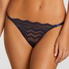 Lingerie Coco de Mer Thongs | Muse - Margot G String Navy