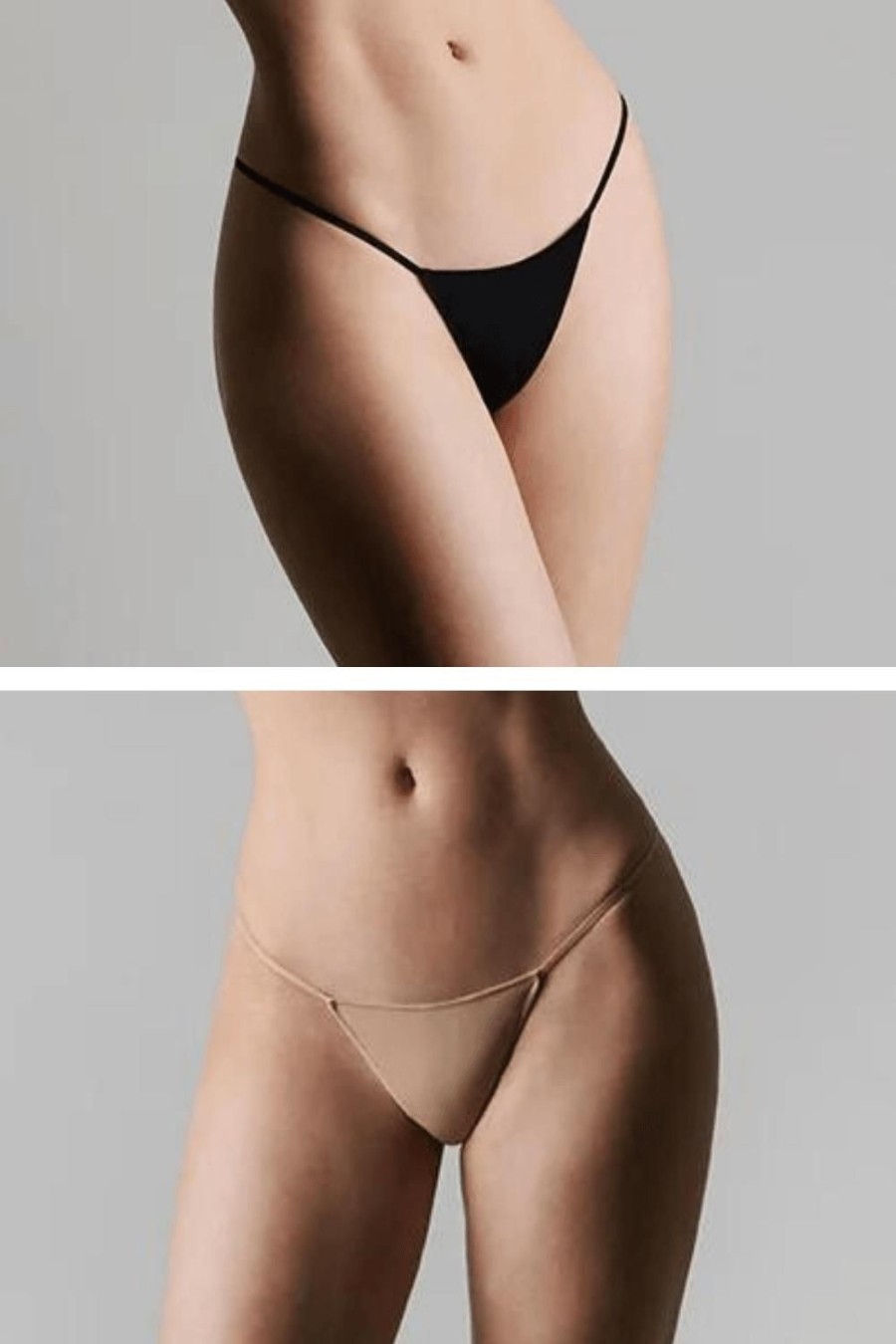 Lingerie Maison Close Thongs | Le Petit Secret Micro Thong Pack Black & Nude