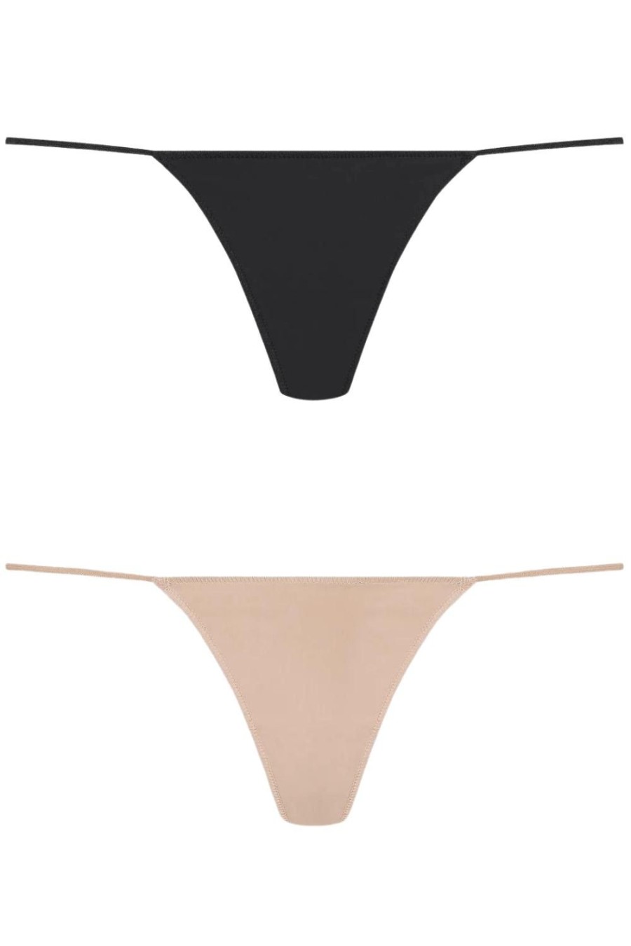 Lingerie Maison Close Thongs | Le Petit Secret Micro Thong Pack Black & Nude