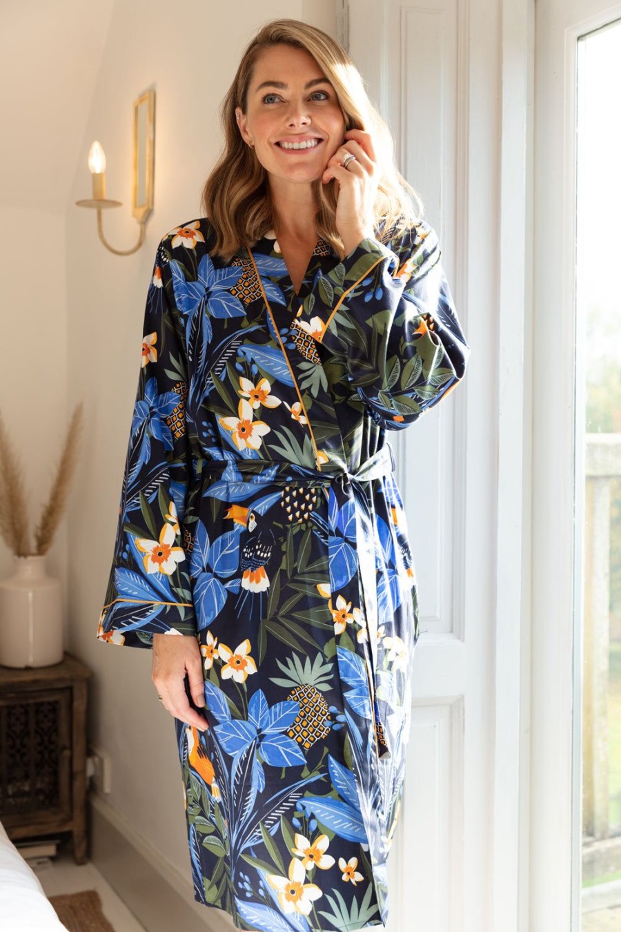 Nightwear Cyberjammies | Sierra Short Dressing Gown Multi